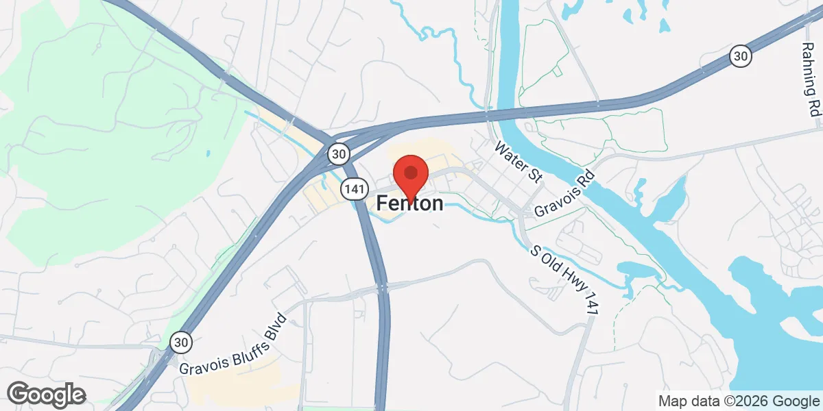 Map showing Prime Performance—Fenton, MO location
