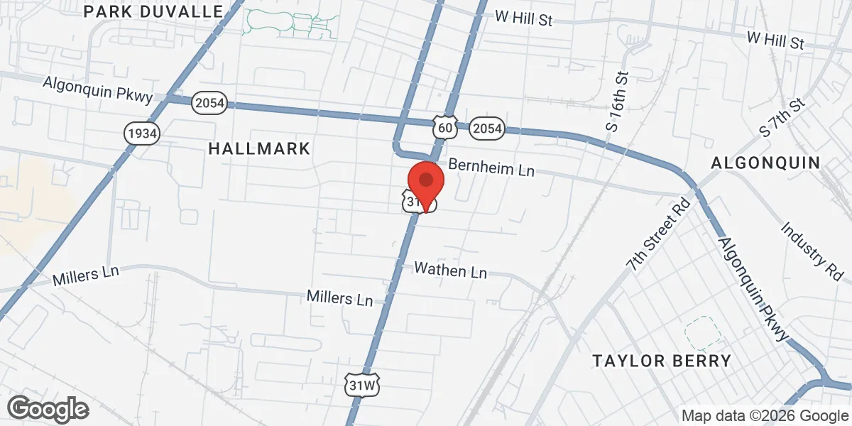 Map showing Prime Men's Health - Louisville location