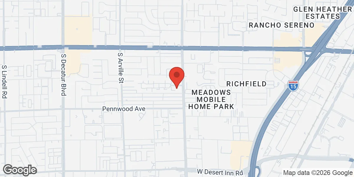 Map showing Low T Clinic Las Vegas location