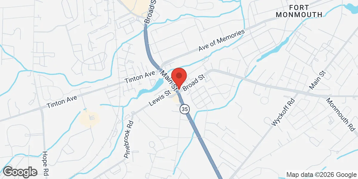 Map showing Jersey Shore TRT location