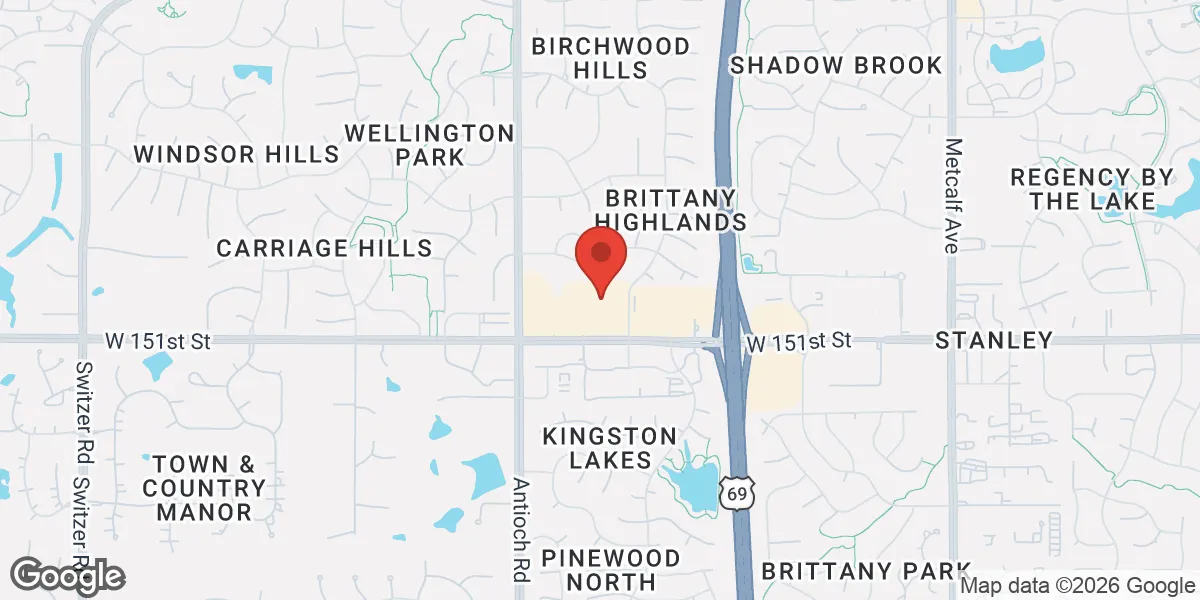 Map showing Intelligent Health KC location