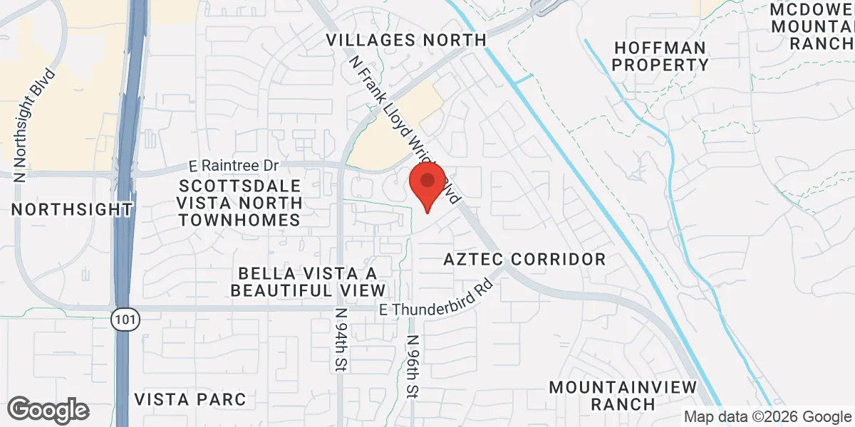 Map showing Gameday Men’s Health Central Scottsdale, AZ location