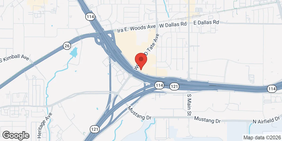 Map showing Men's T Clinic® - Grapevine location