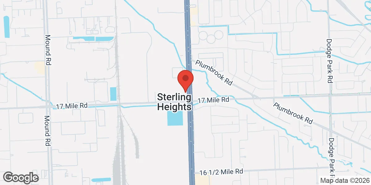 Map showing Sterling Heights Testosterone Therapy Clinic location