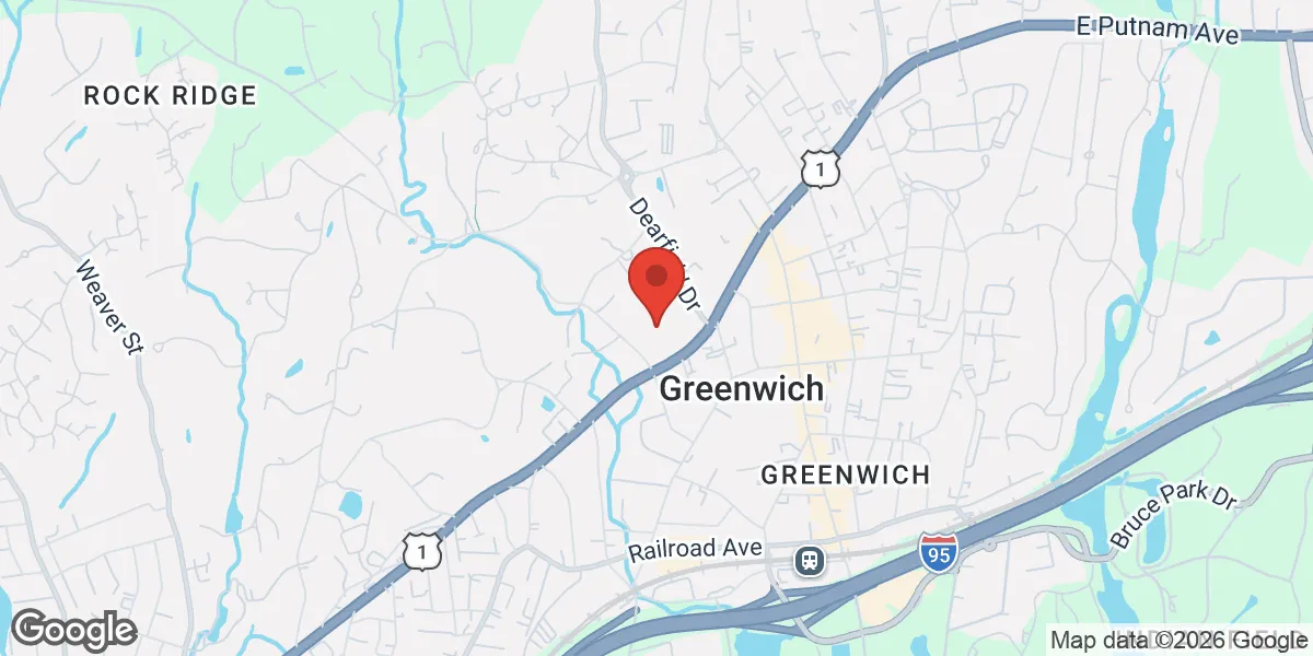 Map showing Renew Vitality Testosterone Clinic of Greenwich location