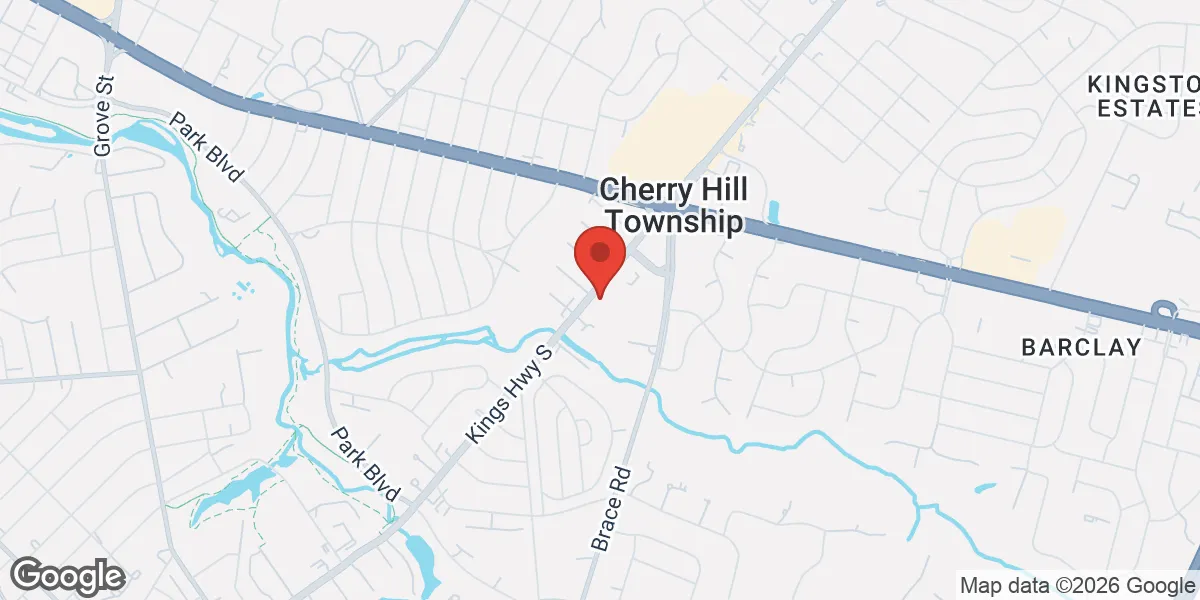 Map showing Gameday Men's Health Haddonfield TRT, Weight Loss, ED Clinic location