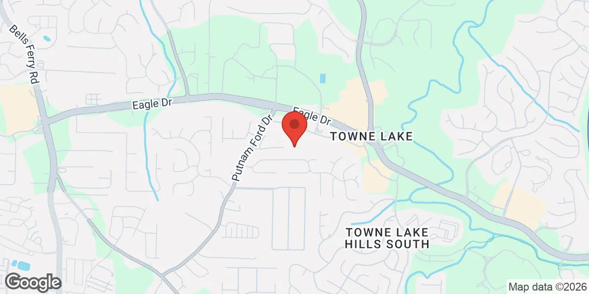 Map showing Gameday Men's Health Woodstock location