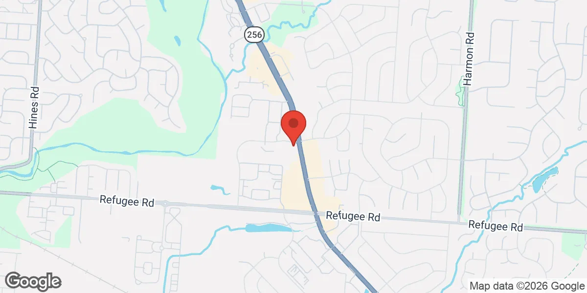 Map showing Gameday Men's Health - Pickerington location