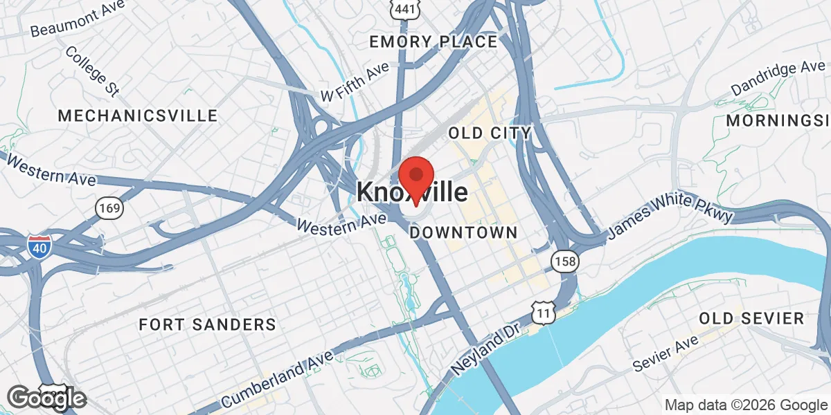 Map showing Tennessee Men's Health Network location