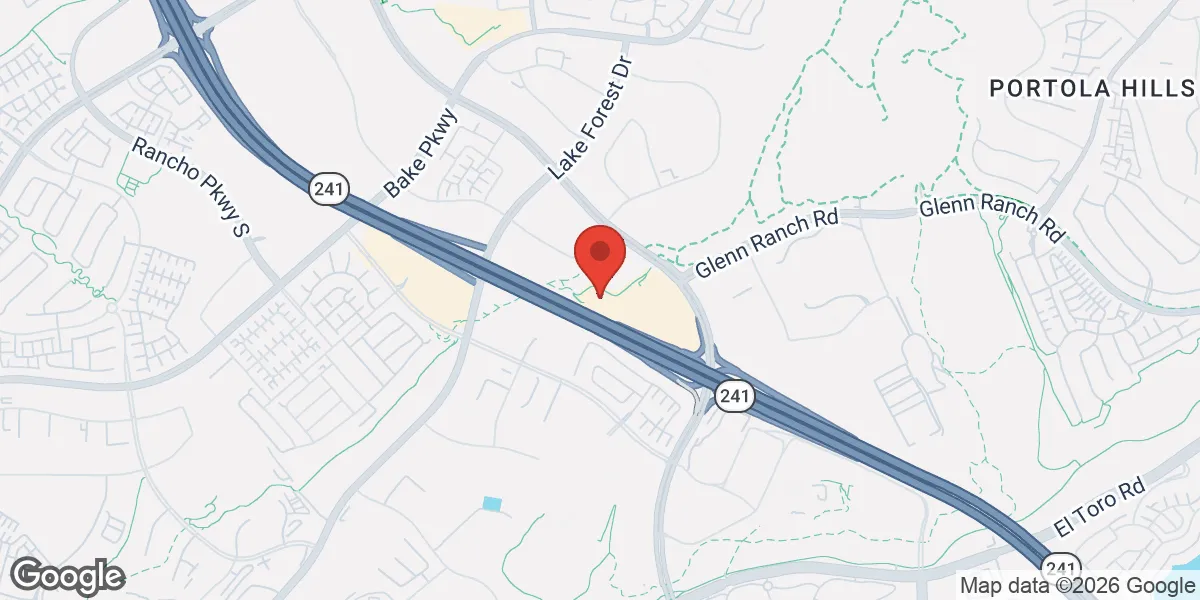 Map showing Gameday Men's Health Foothill Ranch - Lake Forest, CA TRT Clinic location