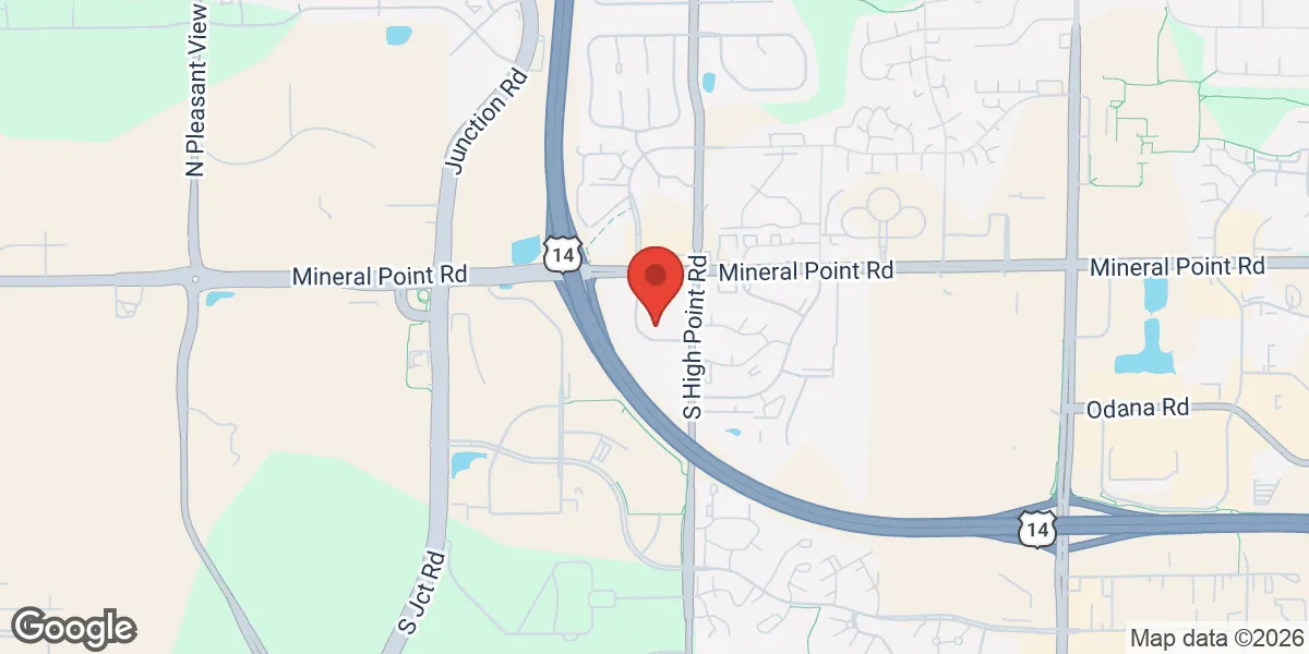 Map showing Empower Wellness location