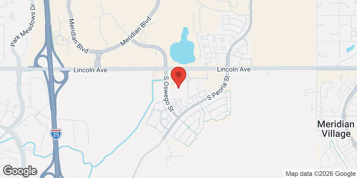 Map showing Gameday Men's Health Parker ED and TRT Clinic location