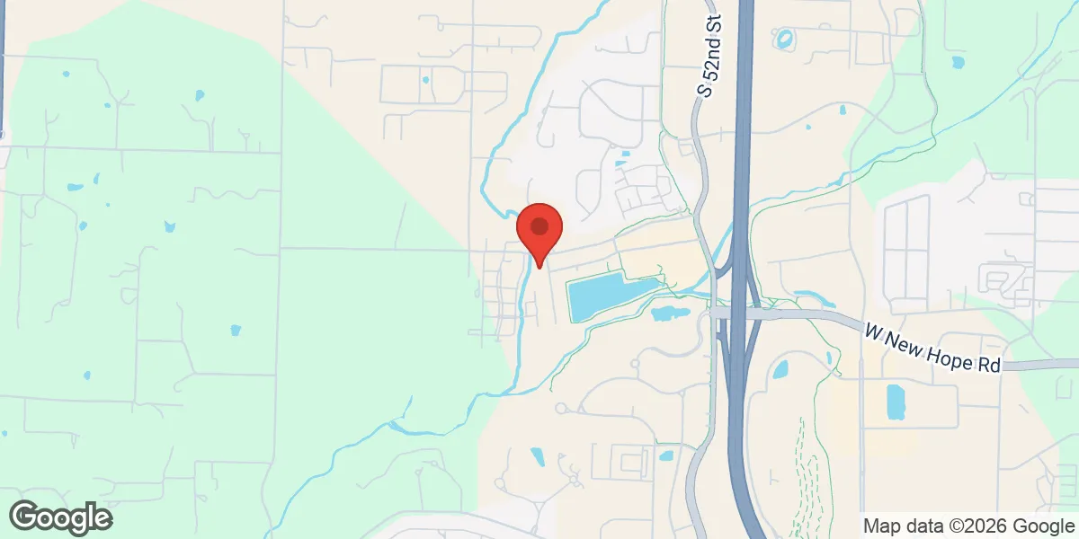 Map showing The Edge location