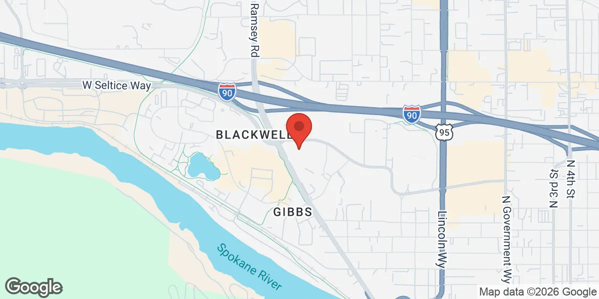 Map showing Gameday Men's Health Coeur d'Alene, ID location