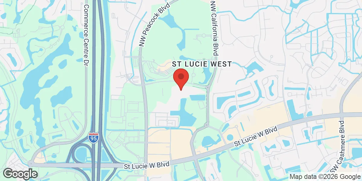 Map showing LowTdoc - Testosterone Replacement Therapy in Port Saint Lucie location