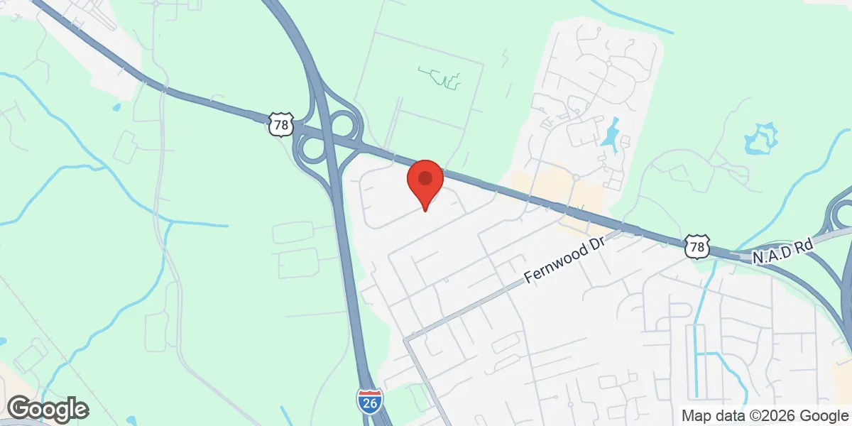 Map showing Aqua Vitae - North Charleston, SC - Hormone Therapy & Weight Loss Clinic location