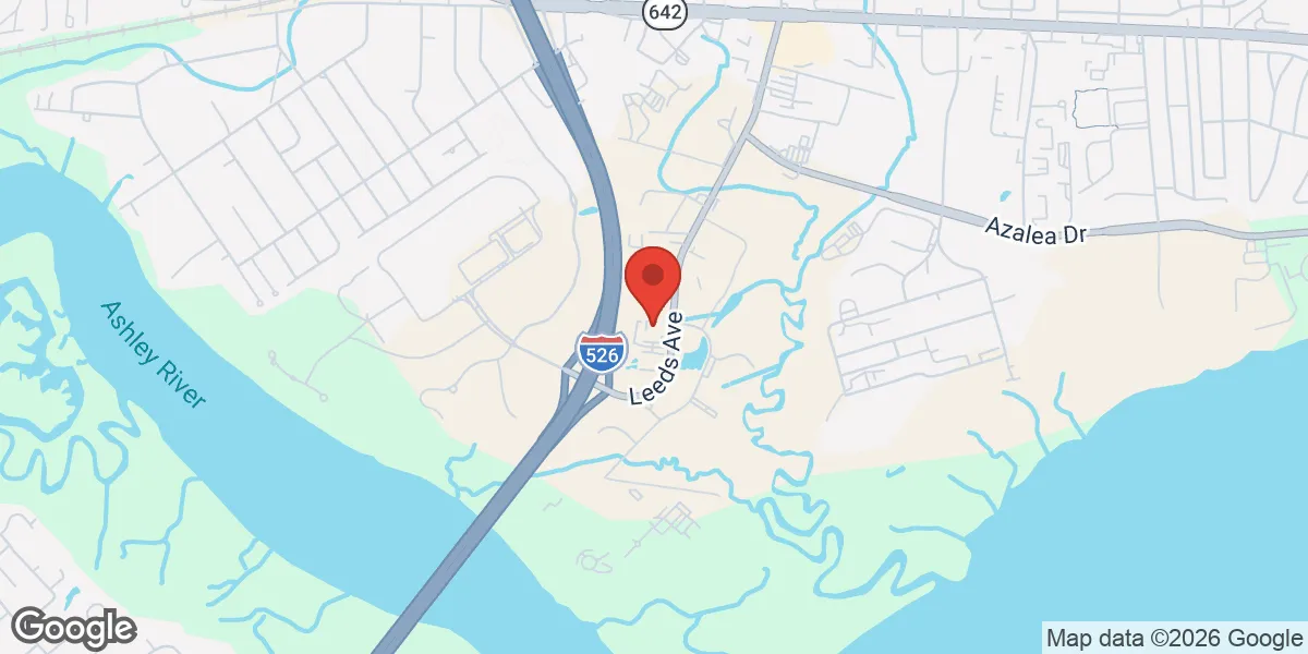 Map showing Renew Vitality Testosterone Clinic of North Charleston location