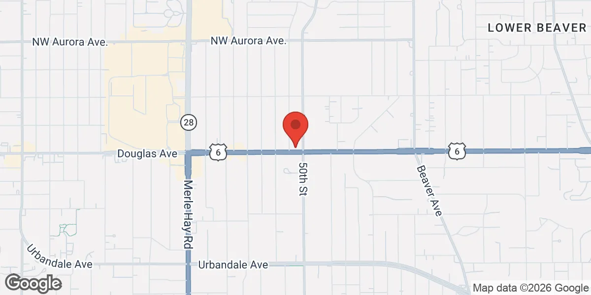 Map showing Midwest Health & Wellness location