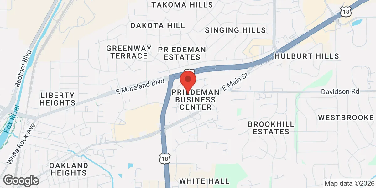 Map showing Serenity Health Care Center location
