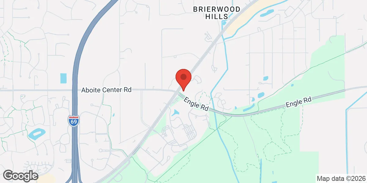 Map showing Gameday Men's Health South Fort Wayne TRT, Weight Loss, ED Clinic location