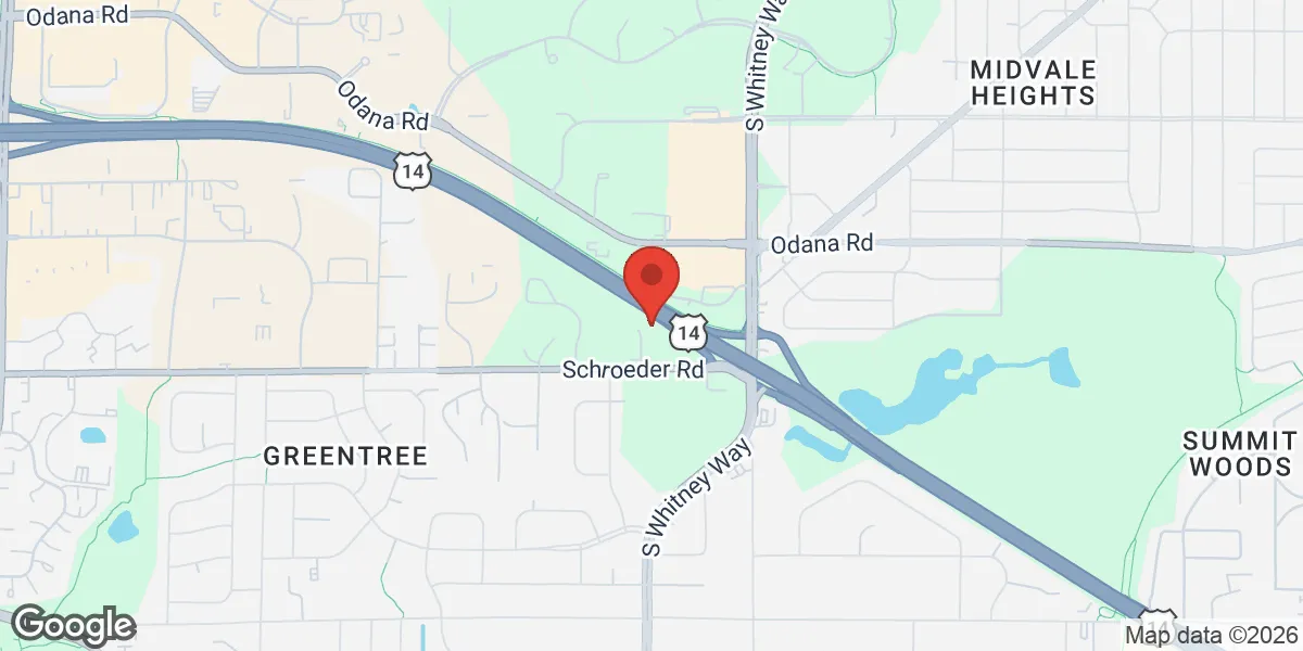 Map showing Renew Vitality Testosterone Clinic of Madison location