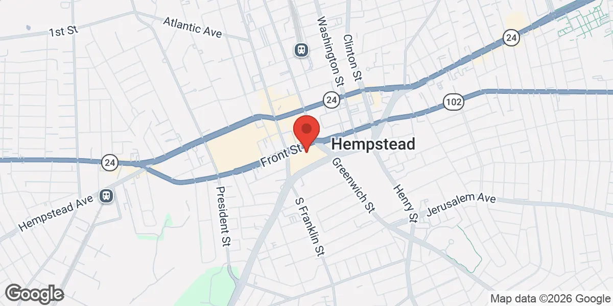Map showing Hempstead Testosterone Replacement Therapy Clinic location