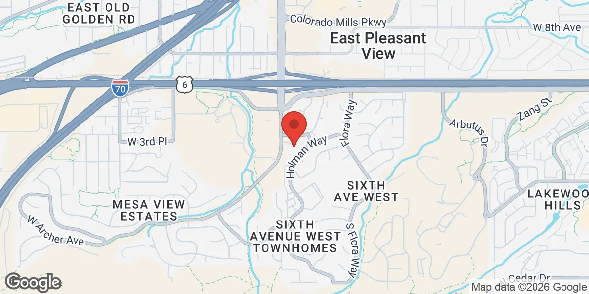 Map showing Gameday Men's Health Denver, CO - Golden TRT Clinic location