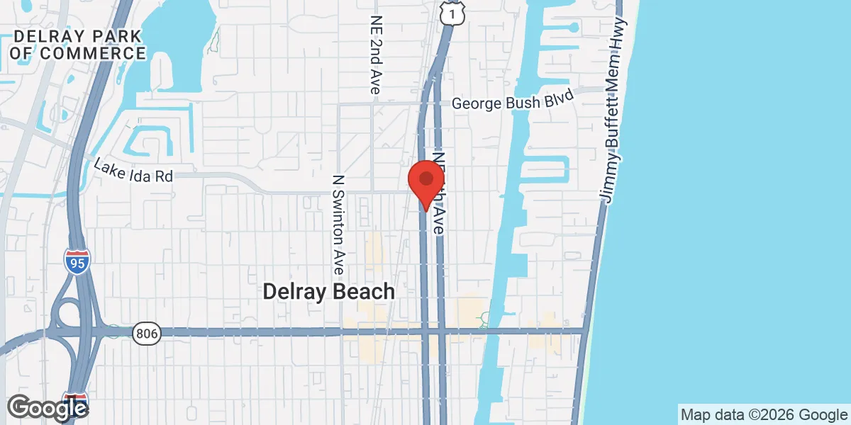 Map showing Easy T location