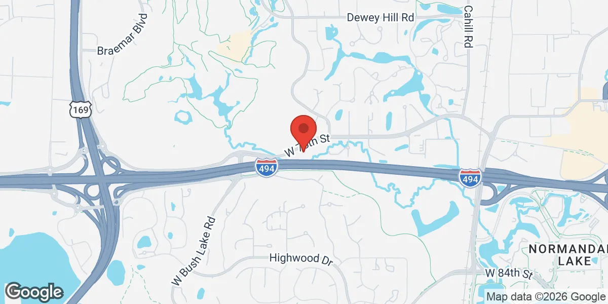 Map showing Advanced Health and Vitality Center location