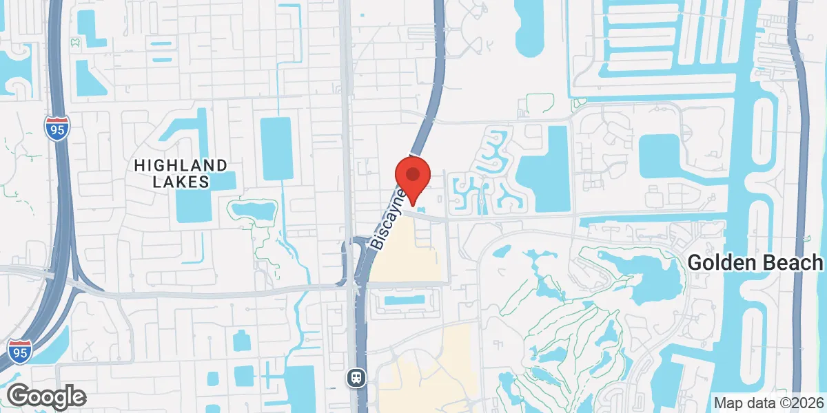 Map showing Gameday Men's Health Aventura, FL location