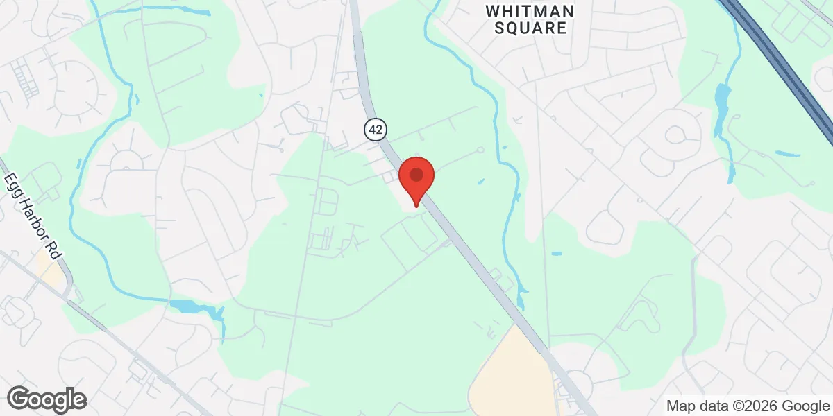 Map showing Gameday Men’s Health Blackwood TRT Clinic location