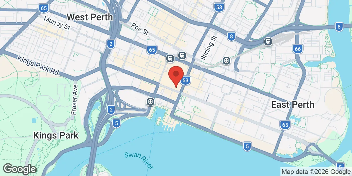 Map showing Men's Health Clinic - Perth location