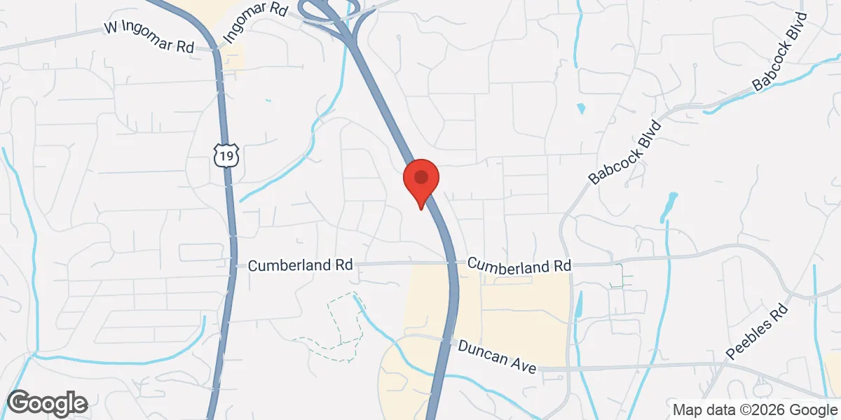 Map showing Mantality Health Pittsburgh, Pennsylvania location