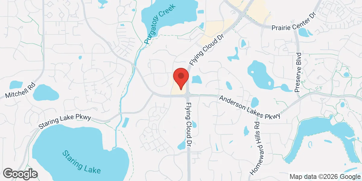 Map showing Eden Prairie TRT Therapy Clinic location