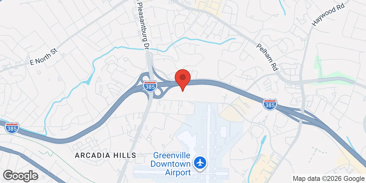 Map showing Renew Vitality Testosterone Clinic of Greenville location