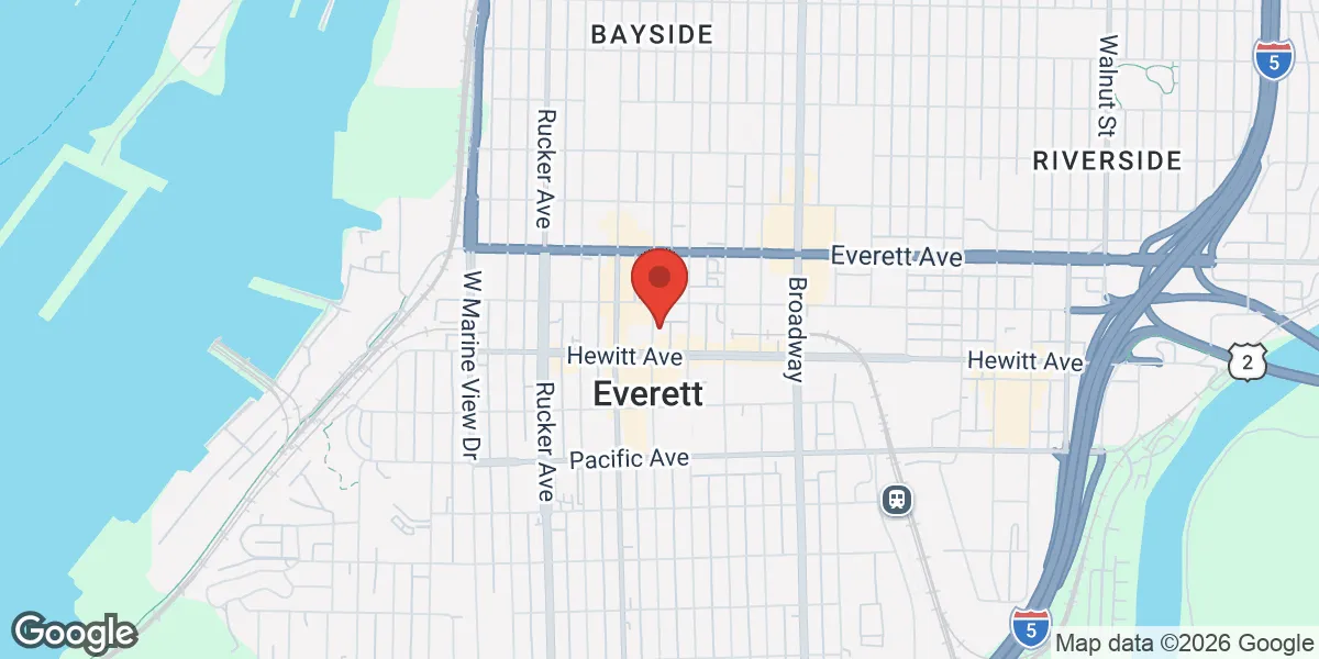 Map showing Verve Hormone Replacement Therapy Everett location
