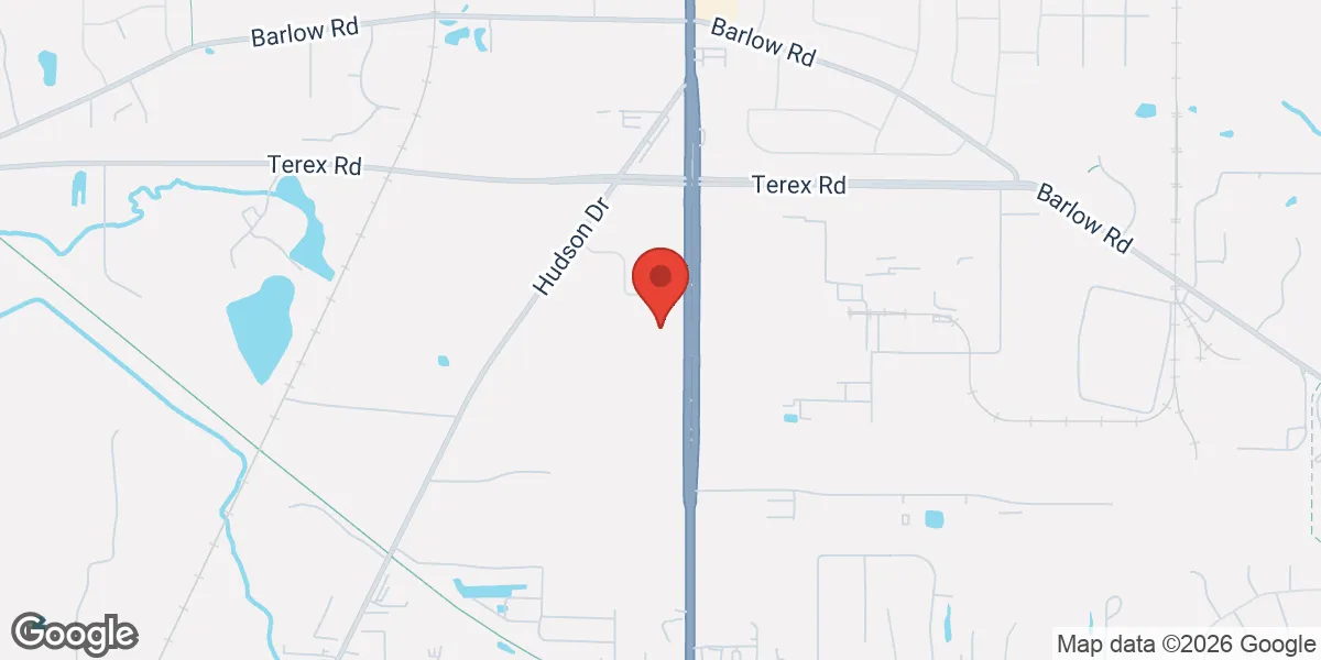 Map showing Gameday Men's Health Hudson-Stow location