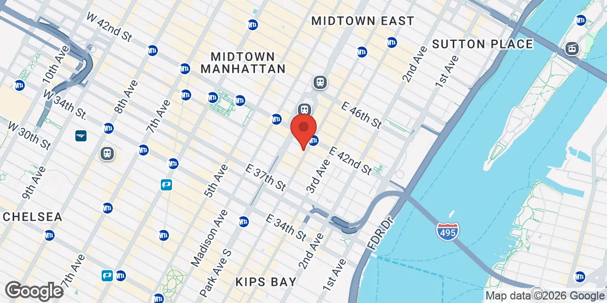 Map showing Thrive Men's Lab location