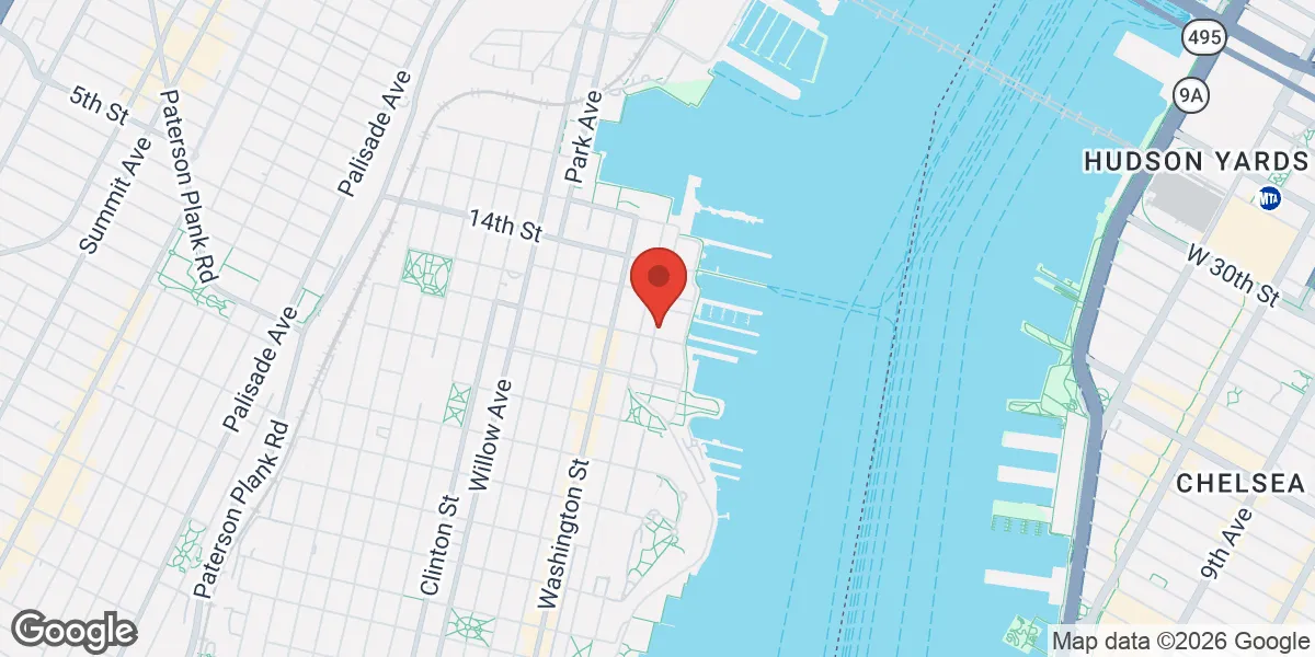 Map showing 4Ever Young Med Spa & Wellness Center - Hoboken location
