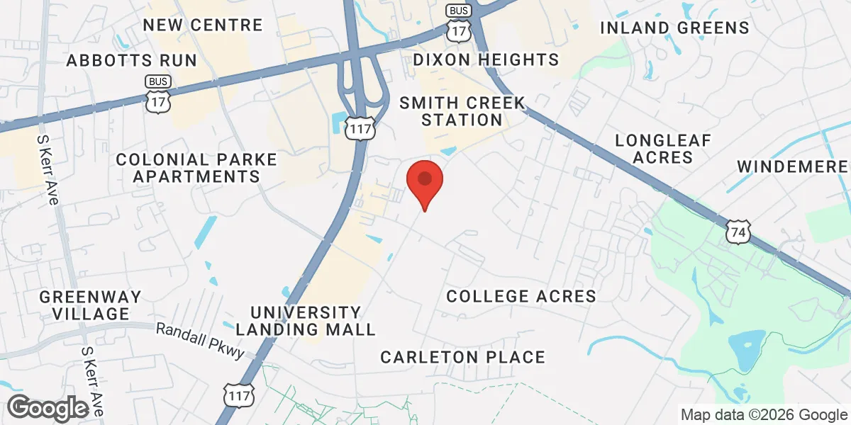 Map showing BioSymmetry Wilmington location