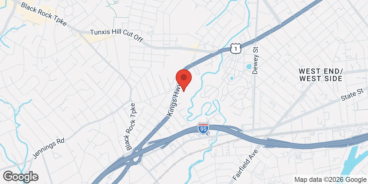 Map showing Gameday Men’s Health Fairfield CT location