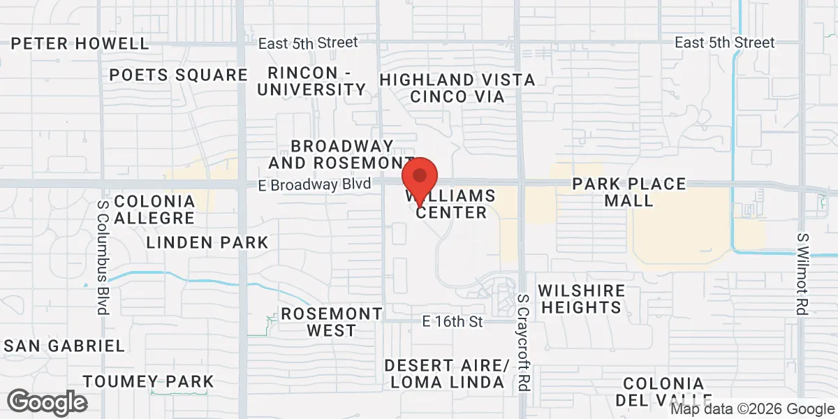 Map showing Gameday Men’s Health Tucson Midtown TRT and ED Clinic location