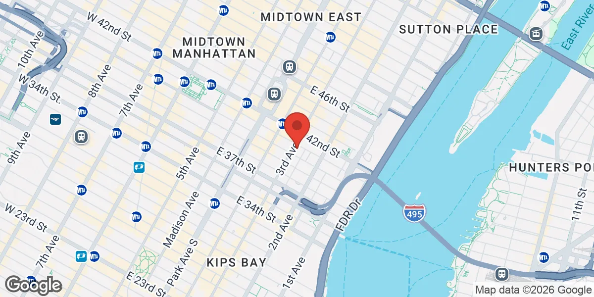 Map showing Maze Men’s Sexual and Reproductive Health - New York City location