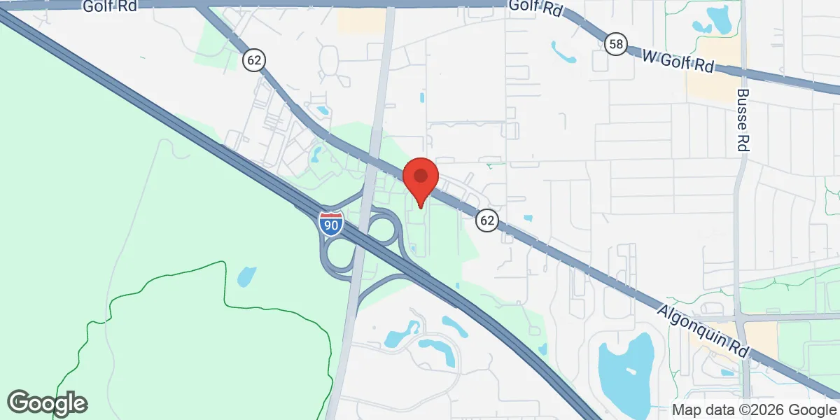 Map showing Men's Performance Clinic location