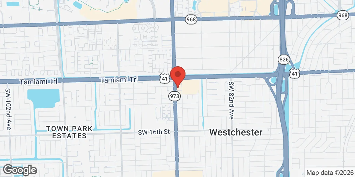 Map showing TRT Miami location