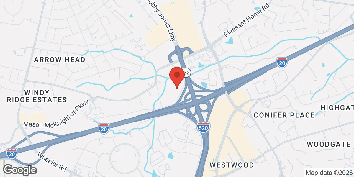 Map showing Renew Vitality Testosterone Clinic of Augusta location