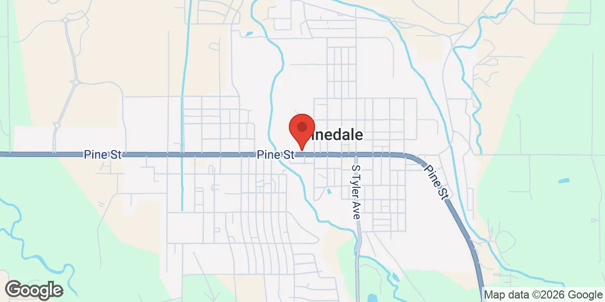 Map showing Cowboy Health location