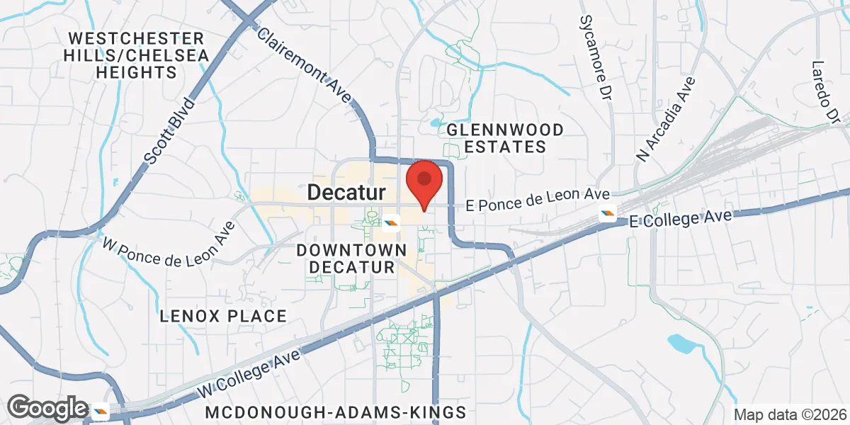 Map showing Balanced Bodies Wellness Clinic Decatur location