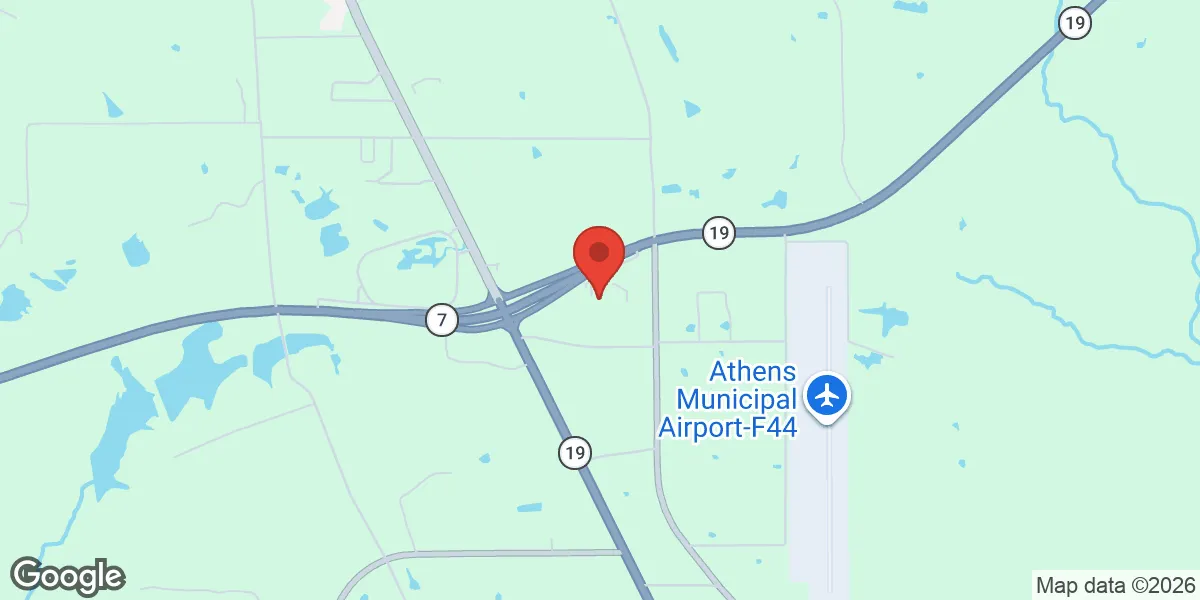 Map showing East Texas Testosterone & Hormone Therapy location