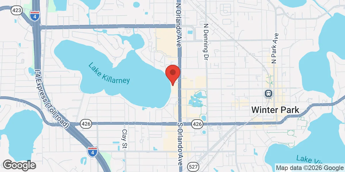 Map showing AgeRejuvenation - Winter Park location